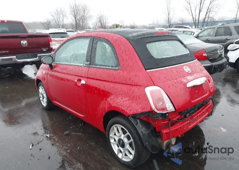 2012 Fiat 500C Pop из США, поврежденный, VIN 3C3CFFDR0CT119282